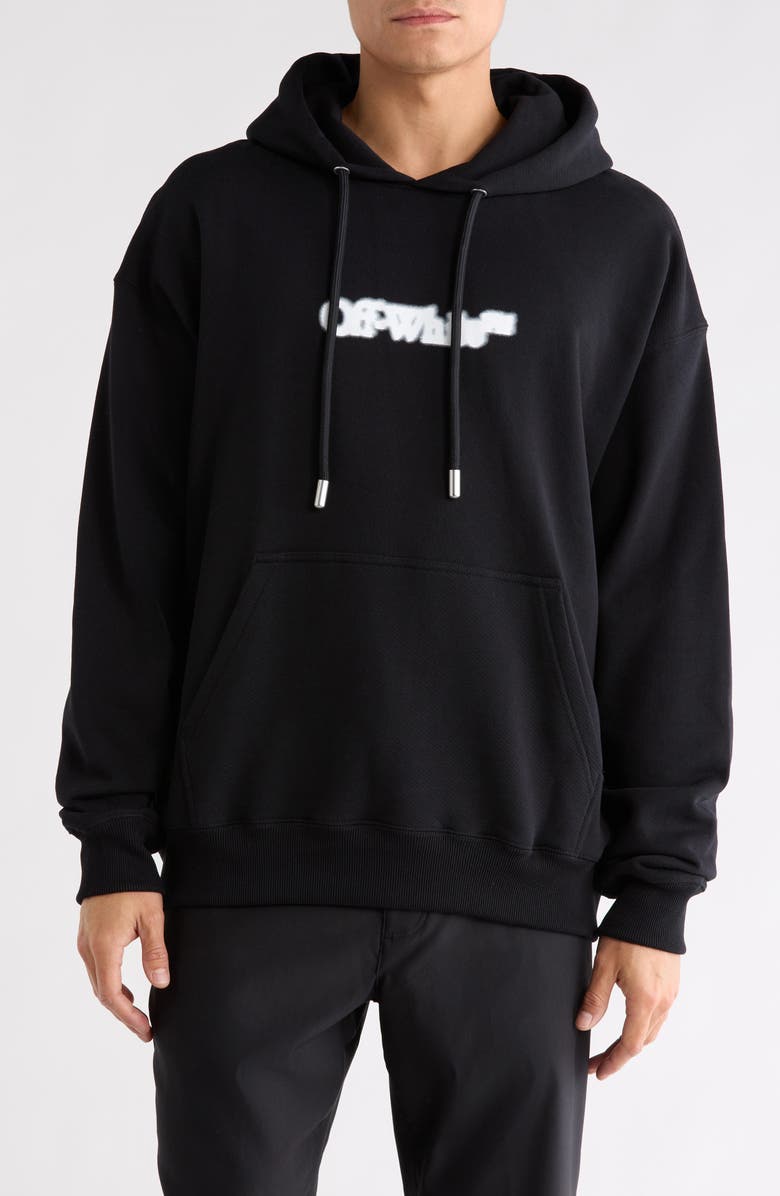 Off-White Spray Arrow Skate Hoodie, Main, color, Black-White