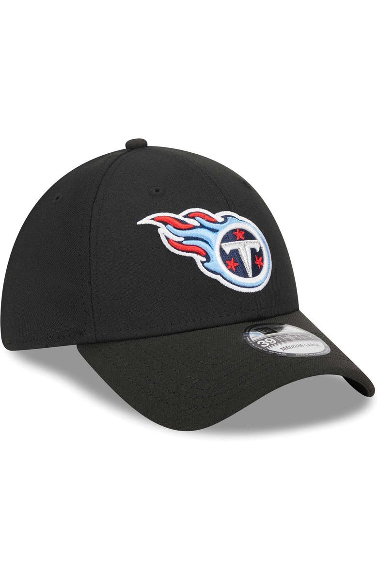 New Era Men's New Era Black Tennessee Titans Main 39THIRTY Flex Hat, Alternate, color, Black