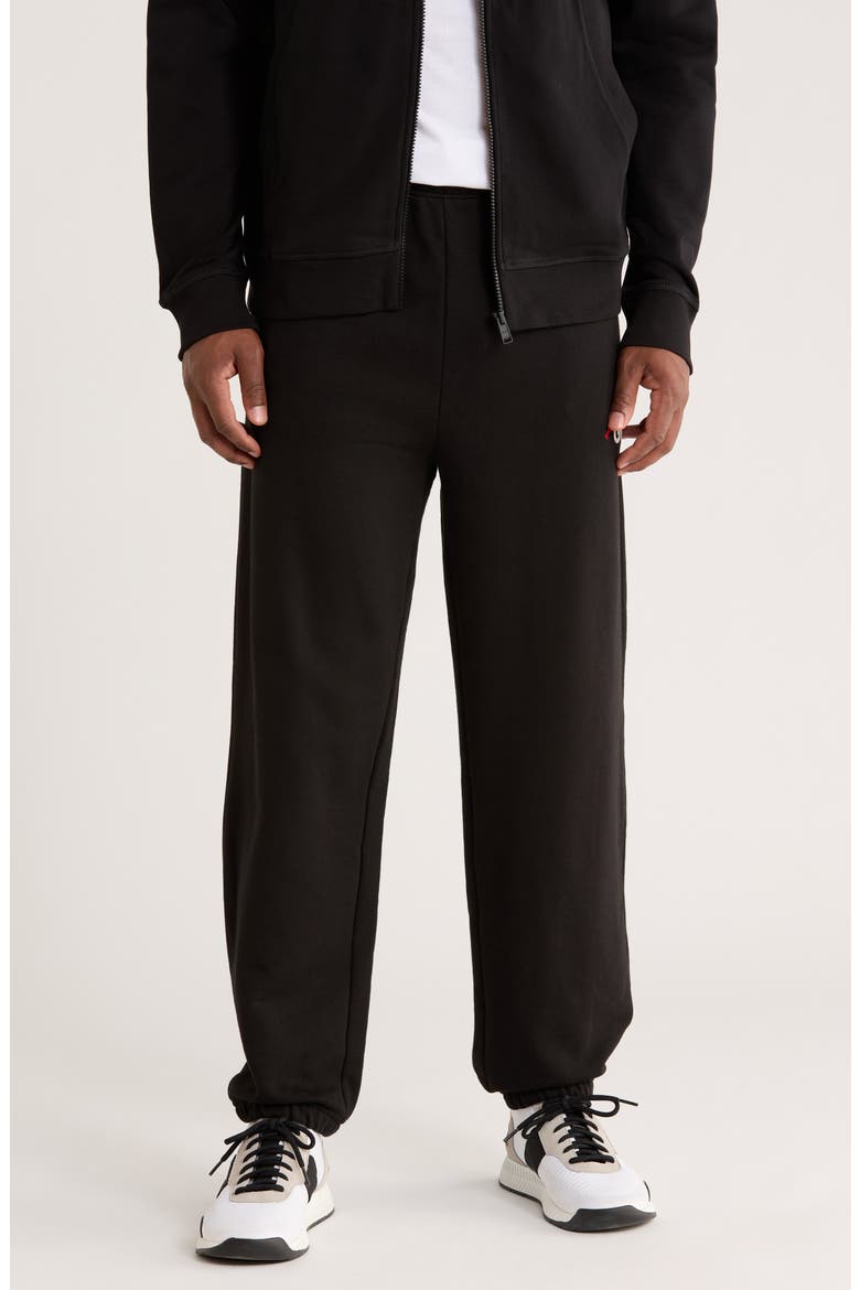 Logo Knit Joggers, Main, color, BLACK