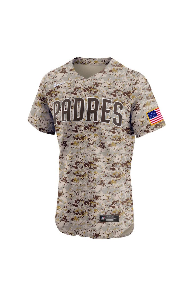 Nike Men's Nike Brown San Diego Padres Alternate Vapor Premier Elite Patch Jersey, Alternate, color,