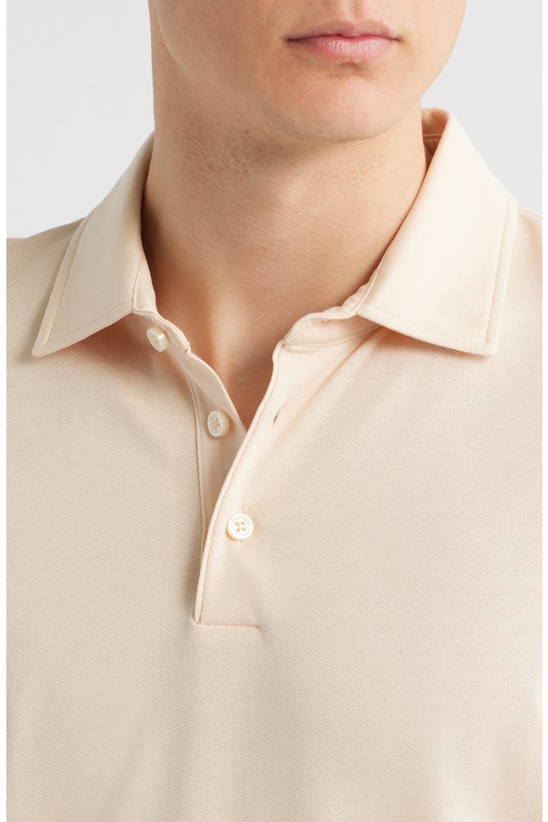 Press Lyocell & Cotton Polo, Alternate, color, OPEN BEIGE
