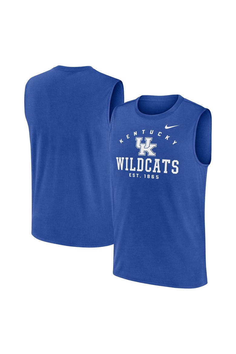 Men's Nike Royal Kentucky Wildcats Primetime Legend Lock Up Performance Muscle Tank Top, Main, color, Royal