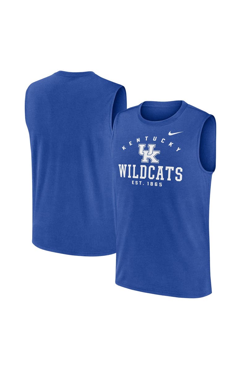 Nike Men's Nike Royal Kentucky Wildcats Primetime Legend Lock Up Performance Muscle Tank Top, Main, color, Royal