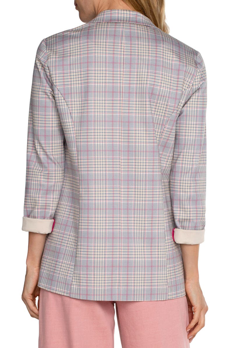 Liverpool Los Angeles Plaid Boyfriend Blazer, Alternate, color, 