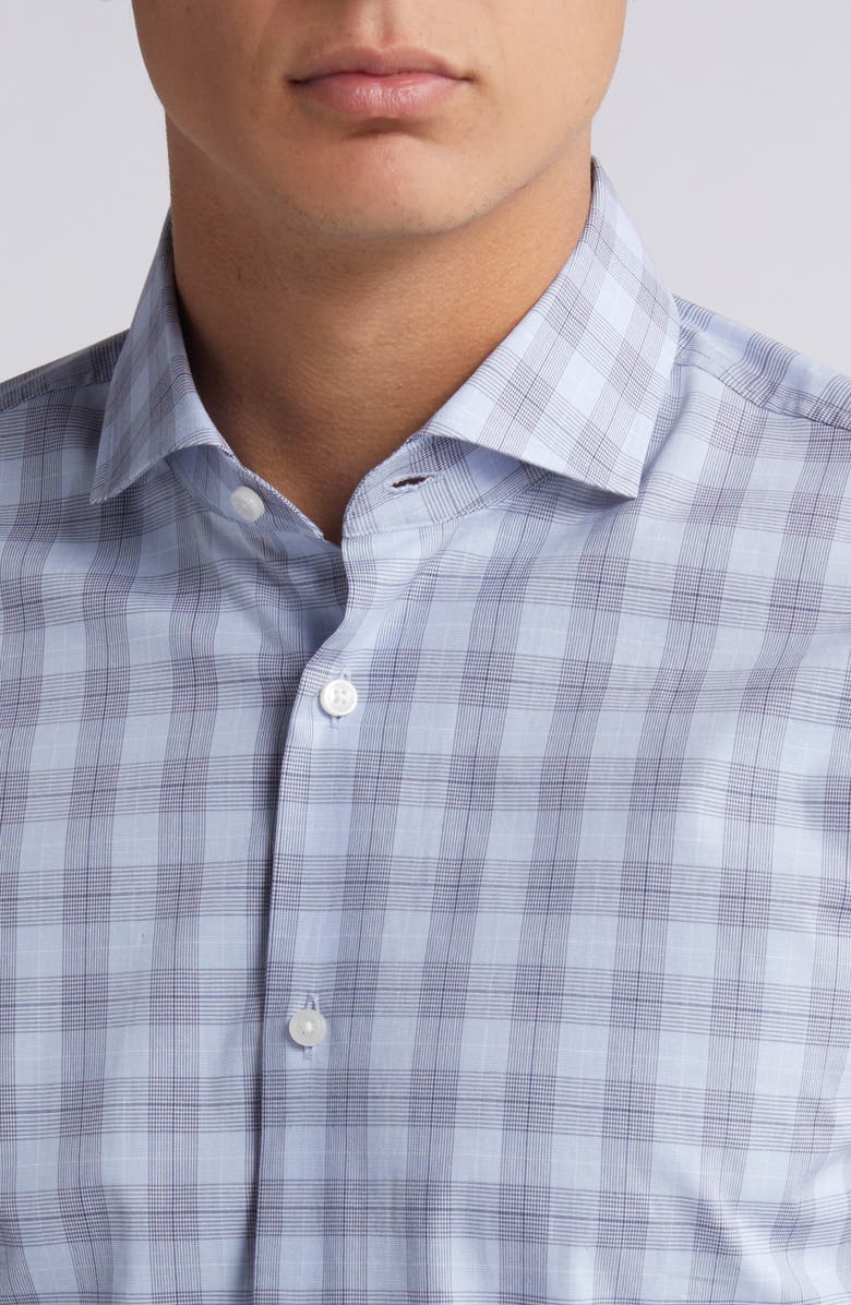 BOSS Hank Slim Fit Plaid Stretch Dress Shirt, Alternate, color, 