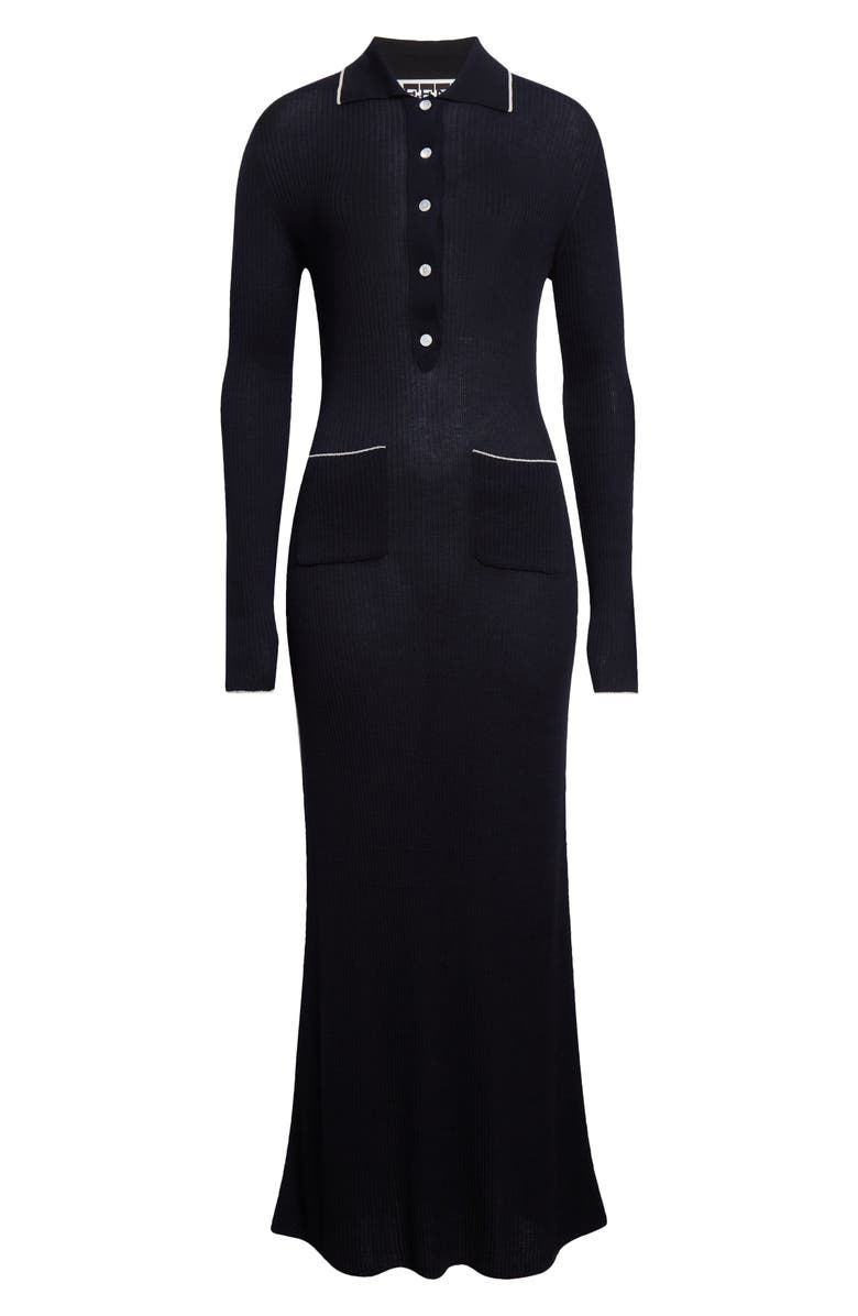 EENK Long Sleeve Rib Maxi Sweater Dress, Alternate, color, 