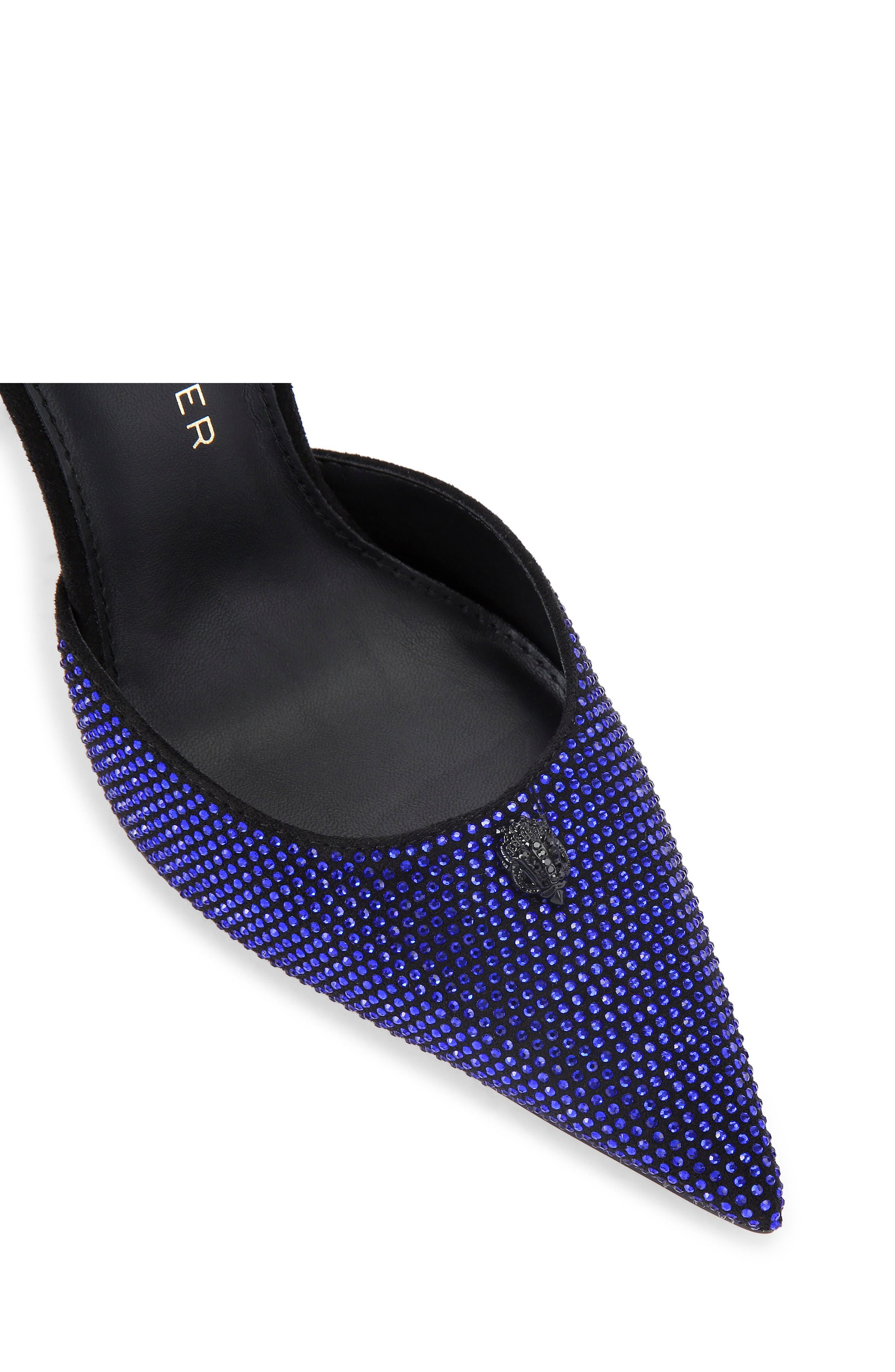 Kurt Geiger London Eagle Ankle Strap Pump, Alternate, color, Dark Blue