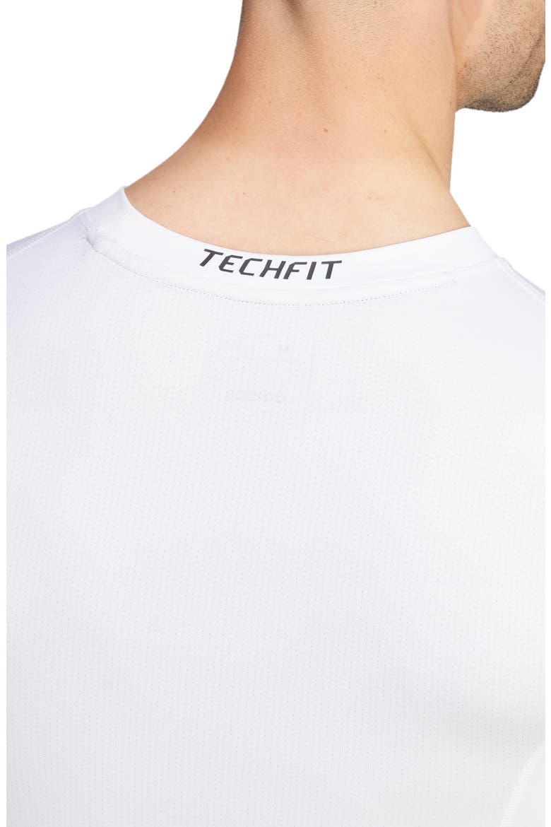 Techfit AEROREADY Long Sleeve Training T-Shirt, Alternate, color, WHITE