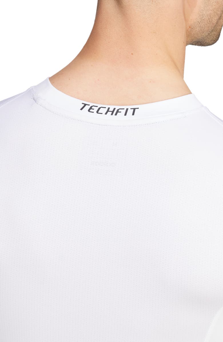 adidas Techfit AEROREADY Long Sleeve Training T-Shirt, Alternate, color, White