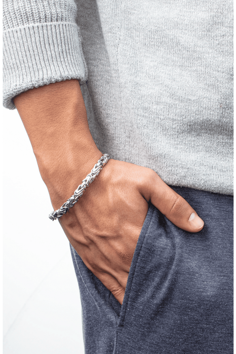 Bracelet Snake Chain Silver, Alternate, color, Silver