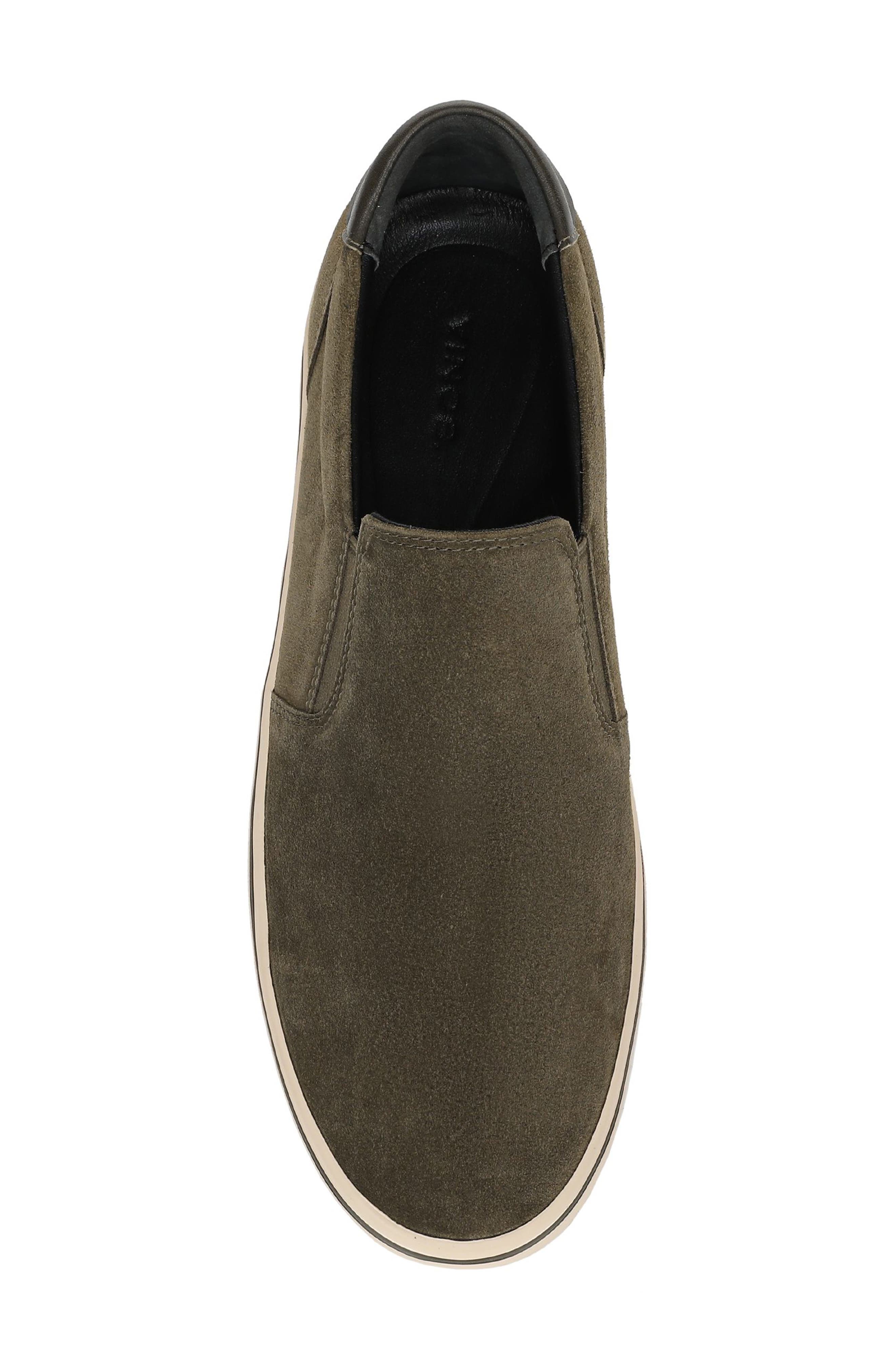 Salinas Suede Slip-On Sneaker, Alternate, color, DARK ROAST