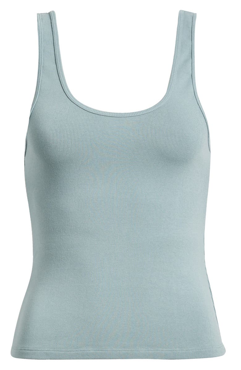 Wyeth Ella Rib Tank, Alternate, color, Azure