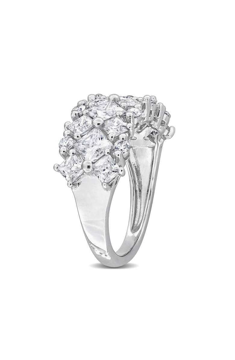 DELMAR Dew Lab Grown Moissanite Tapered Ring, Alternate, color, White