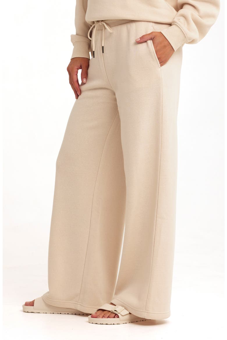 Mora Fleece Sweatpants, Alternate, color, TAPIOCA