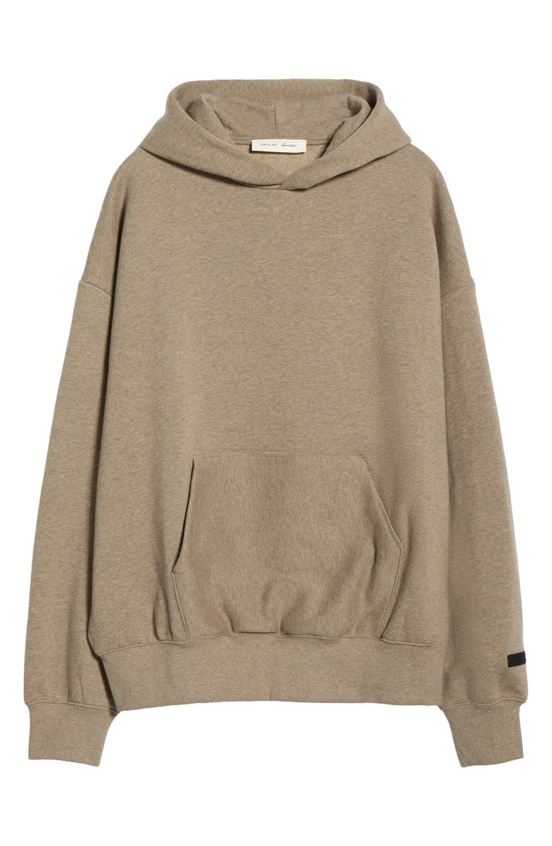 Fear of God Essentials Classic Fit Fleece Hoodie, Alternate, color, Concrete/Dark Concrete Heather
