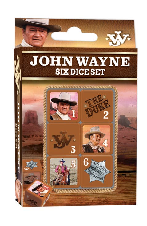 John Wayne 6 Piece D6 Gaming Dice Set