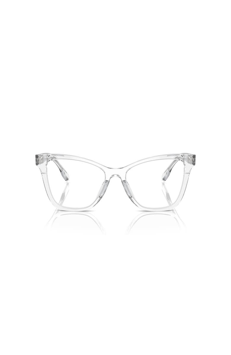 Tory Burch 51mm Cat Eye optical glasses, Alternate, color, Transparent