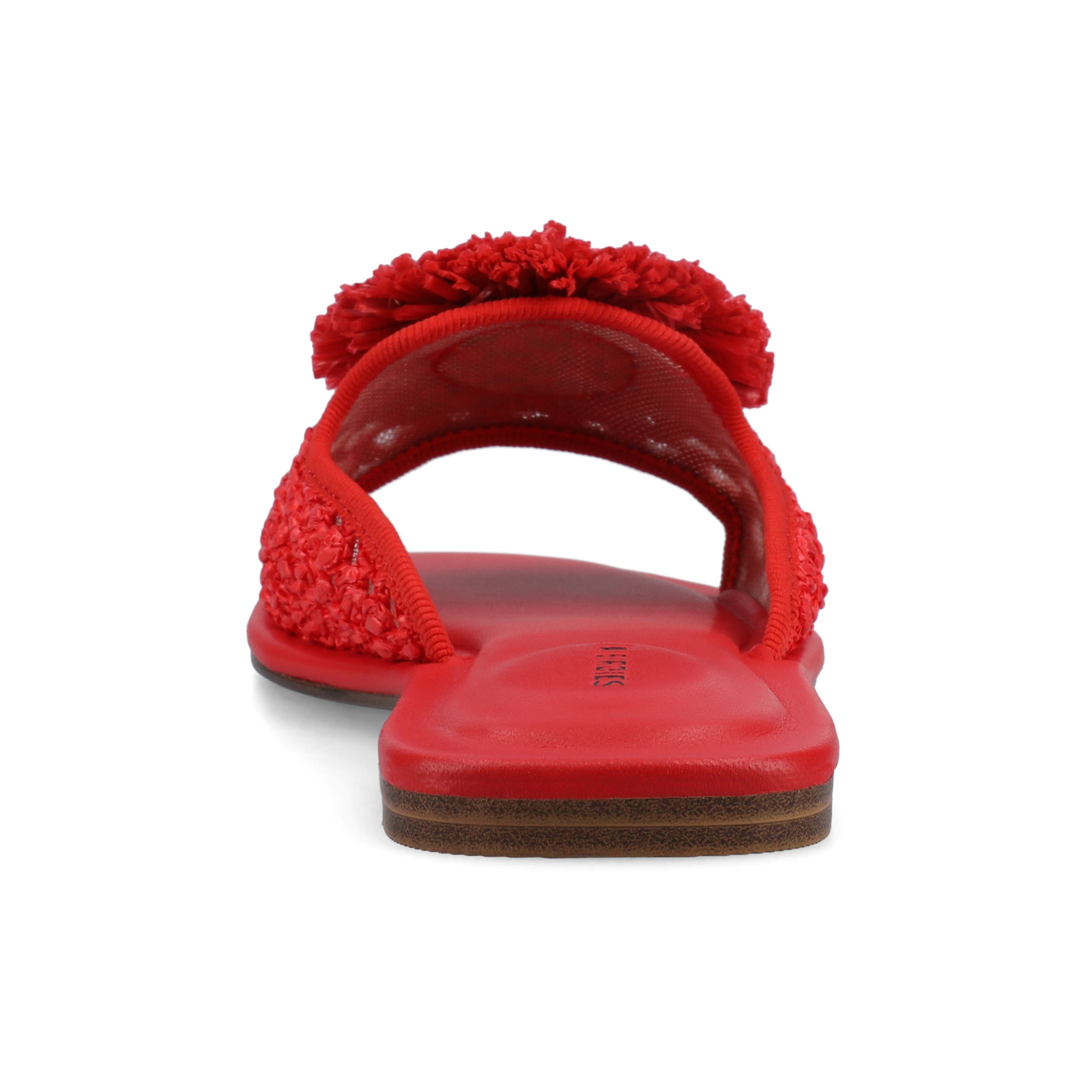 The Kiwi Pom Sandal, Alternate, color, Red Openweave