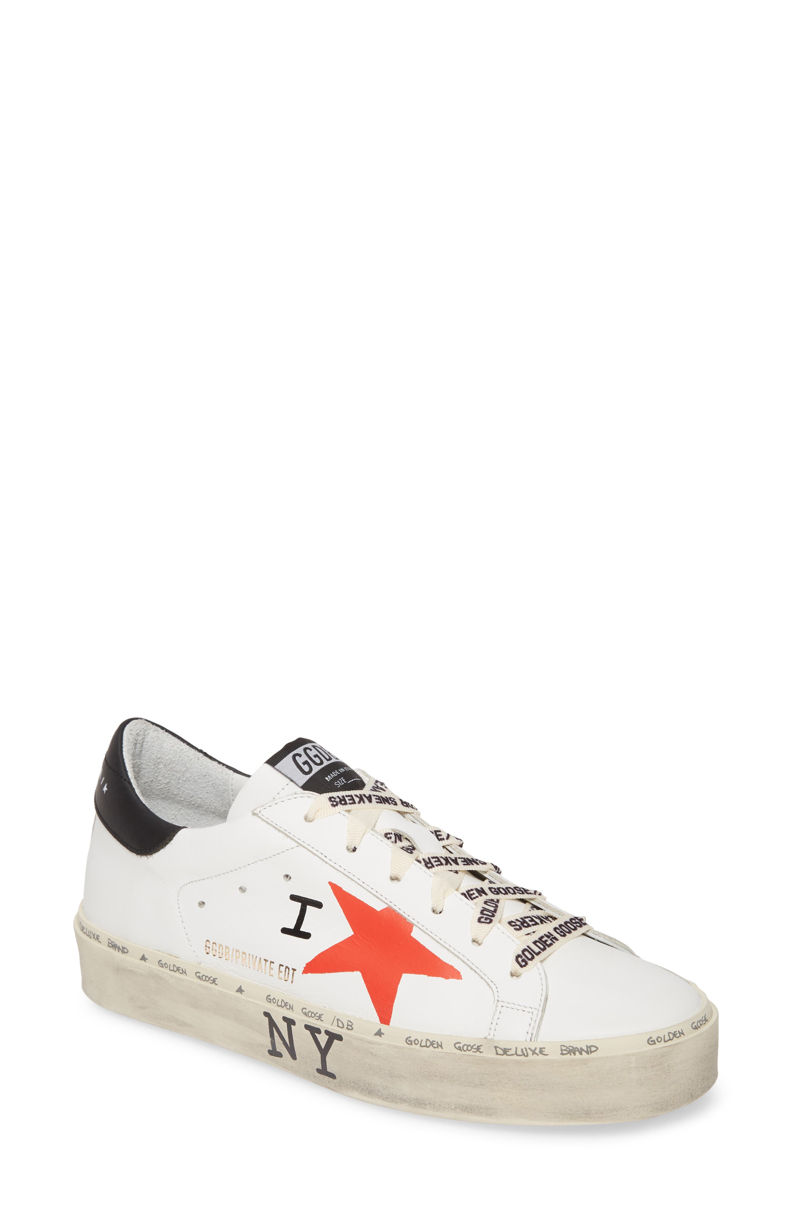 Golden Goose Hi Star NYC Graphic Platform Sneaker, Main, color, 