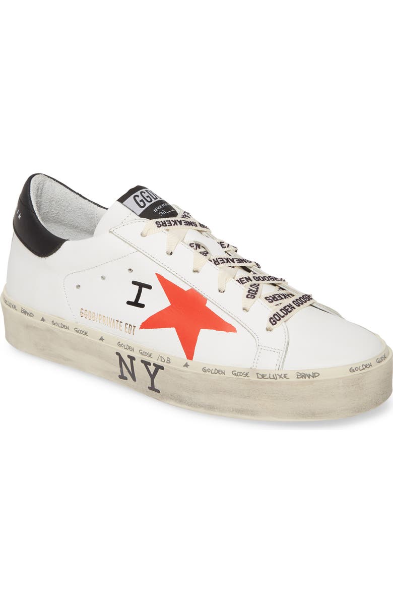 Golden Goose Hi Star NYC Graphic Platform Sneaker, Main, color,