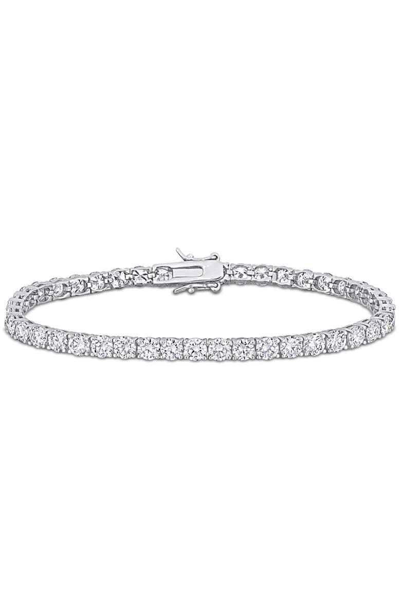 Julianna B. Moissanite Tennis Bracelet, Main, color, Sterling Silver