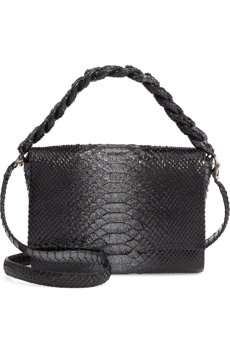 Nancy Gonzalez Small Carrie Genuine Crocodile Metallic Clutch, Main, color,