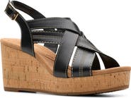 Clarks® Savina Slingback Wedge Sandal