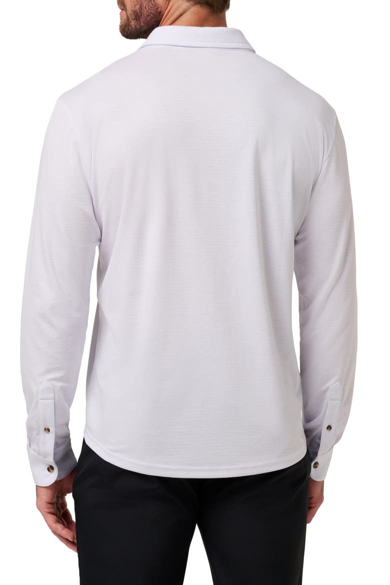 The Zinna 2.0 Long Sleeve Polo, Alternate, color, WHITE