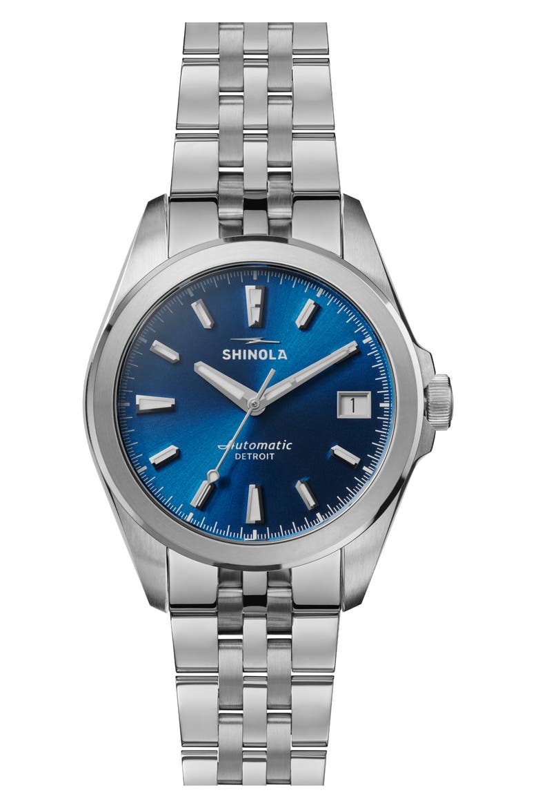 The Circadian Monster Automatic Bracelet Watch, 36mm, Main, color, DAY LIGHT BLUE