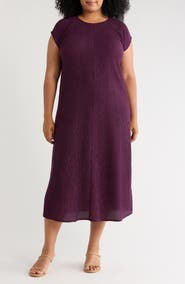 Eileen Fisher Round Neck Shift Dress