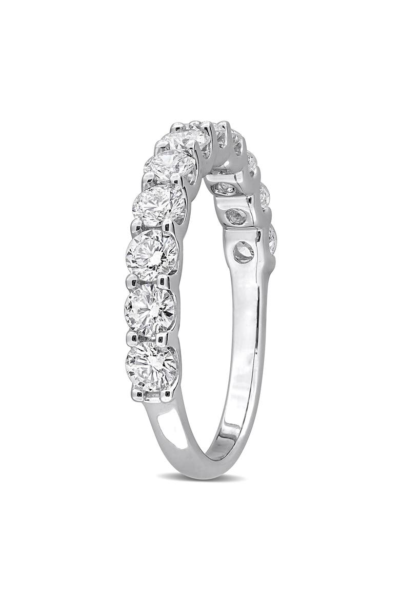 Sterling Silver Lab Grown Diamond Anniversary Band Ring, Alternate, color, WHITE