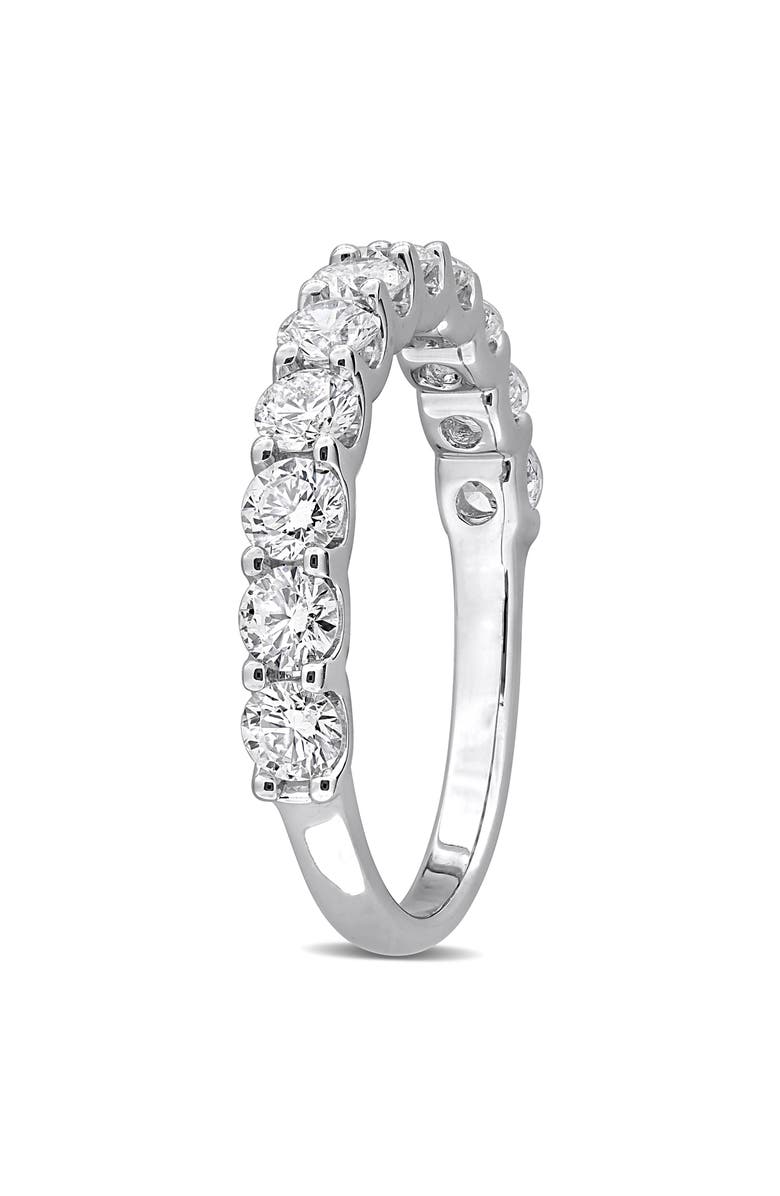 Created Forever Sterling Silver Lab Grown Diamond Anniversary Band Ring, Alternate, color, White