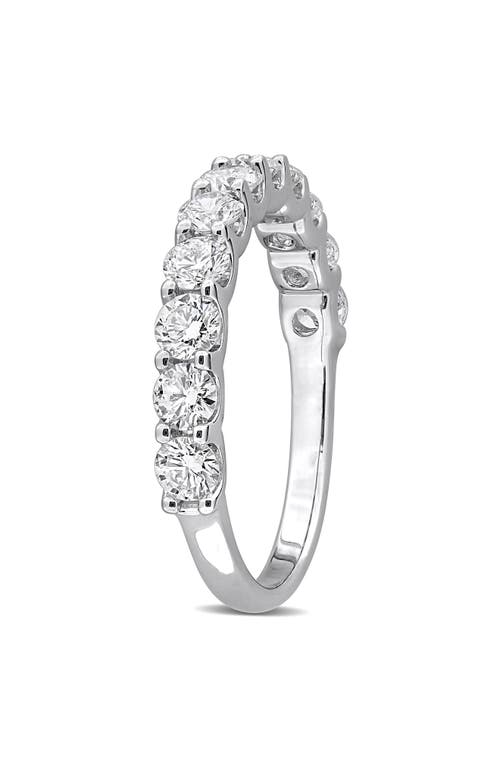 Created Forever Sterling Silver Lab Grown Diamond Anniversary Band Ring In Silver