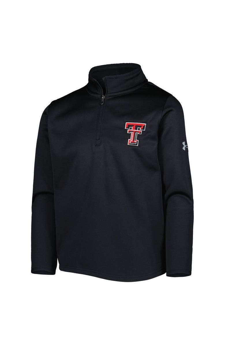 Under Armour Youth Under Armour Black Texas Tech Red Raiders Fleece Quarter-Zip Jacket, Alternate, color,