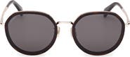 Max Mara 57mm Round Sunglasses