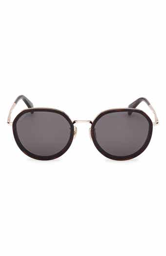 Max Mara 57mm Round Sunglasses