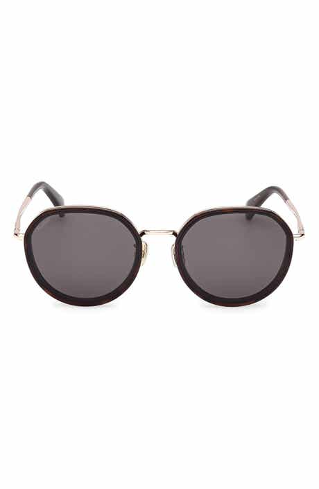 Max Mara 57mm Round Sunglasses