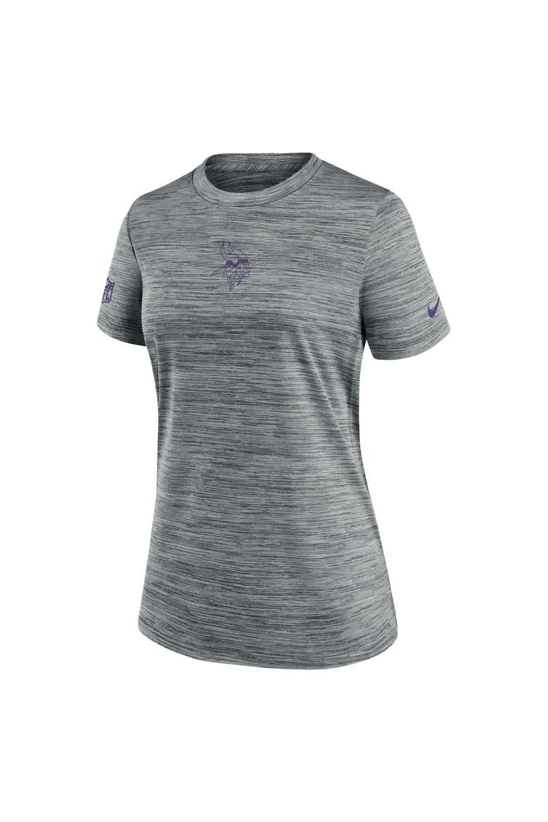 Women's Nike Gray Minnesota Vikings Sideline Velocity Performance T-Shirt, Alternate, color, Gray