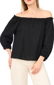 Vince Camuto Off the Shoulder Puff Sleeve Top