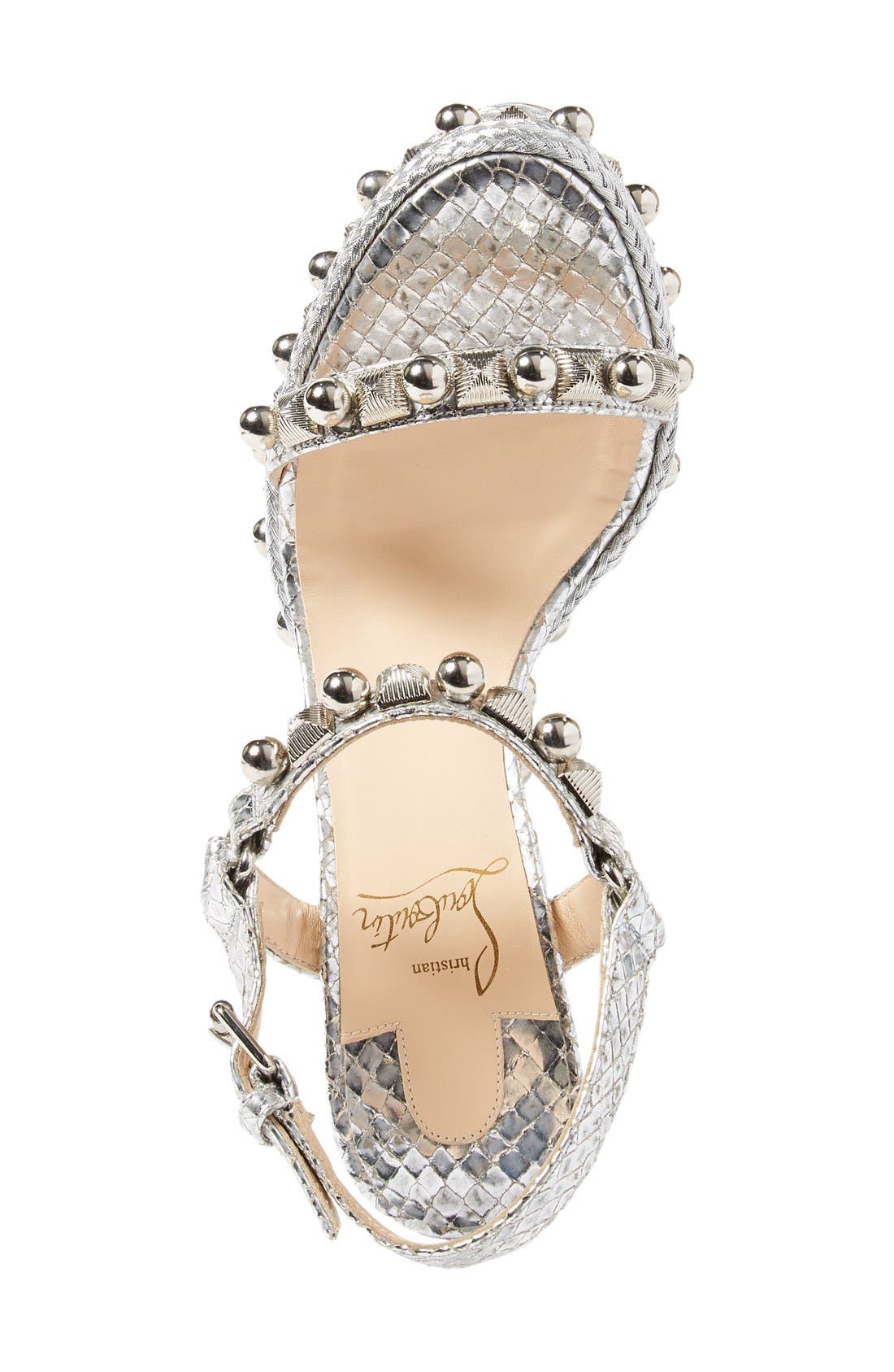 Christian Louboutin Cataconico Wedge Sandal, Alternate, color, 