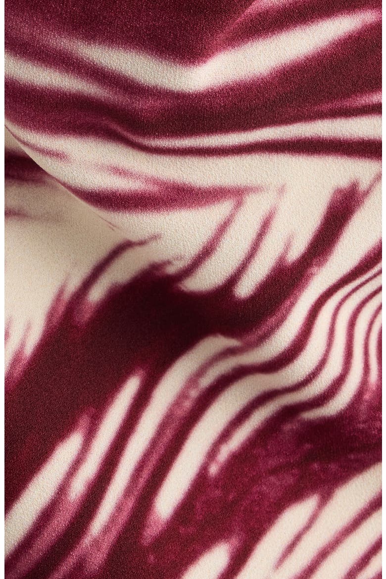 Deyon Mixed Print Maxi Dress, Alternate, color, BURGUNDY