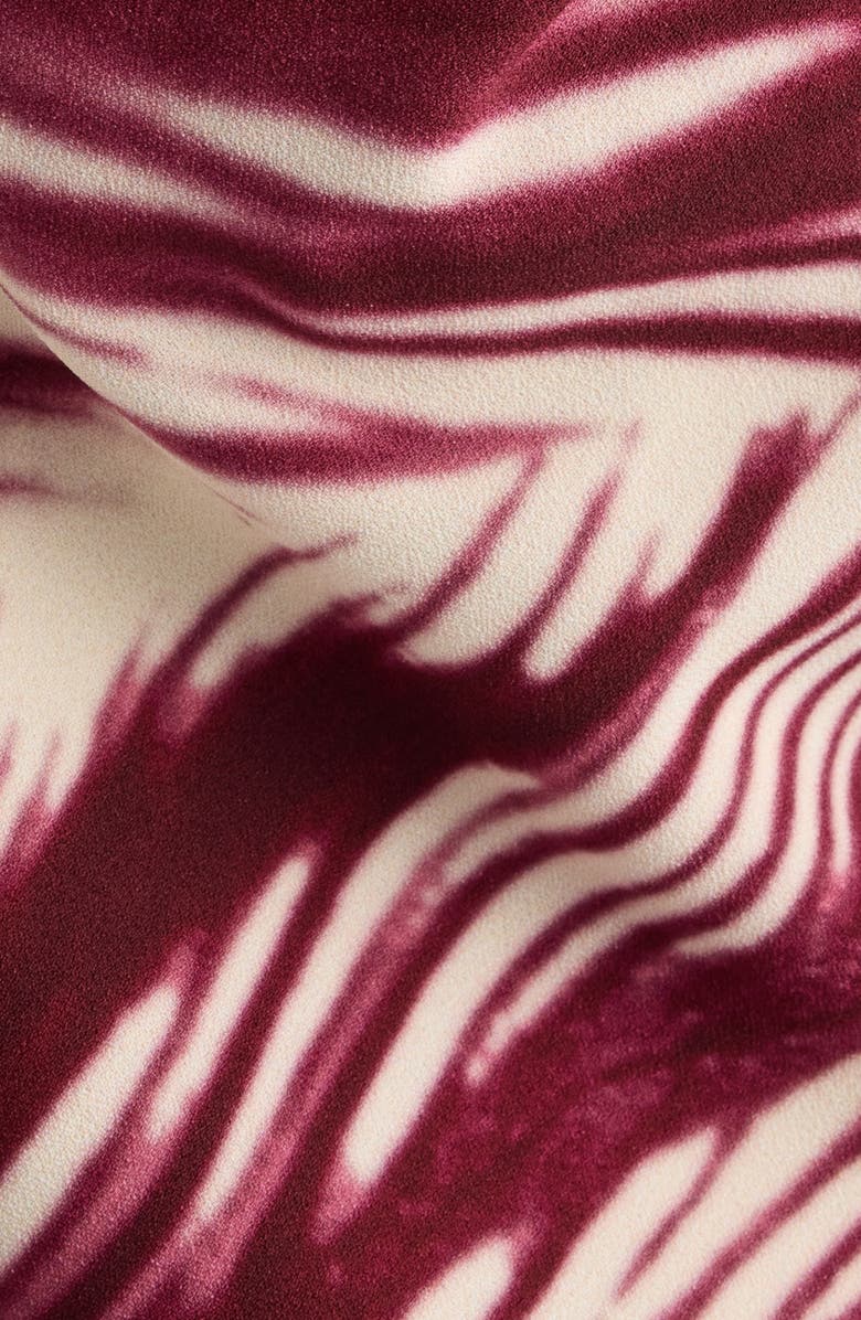 Dries Van Noten Deyon Mixed Print Maxi Dress, Alternate, color, Burgundy