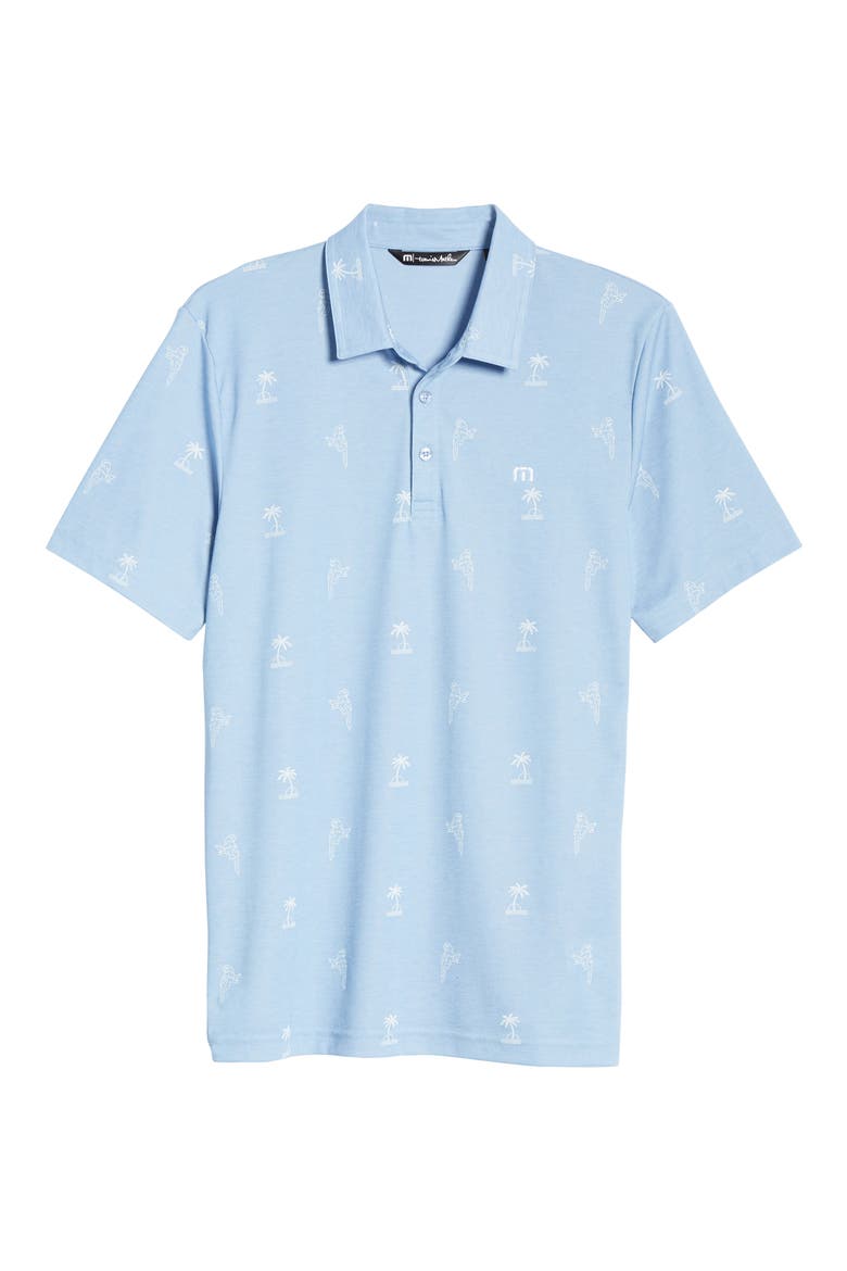 Loose Screws Palm & Parrot Polo, Alternate, color, HEATHER ALLURE