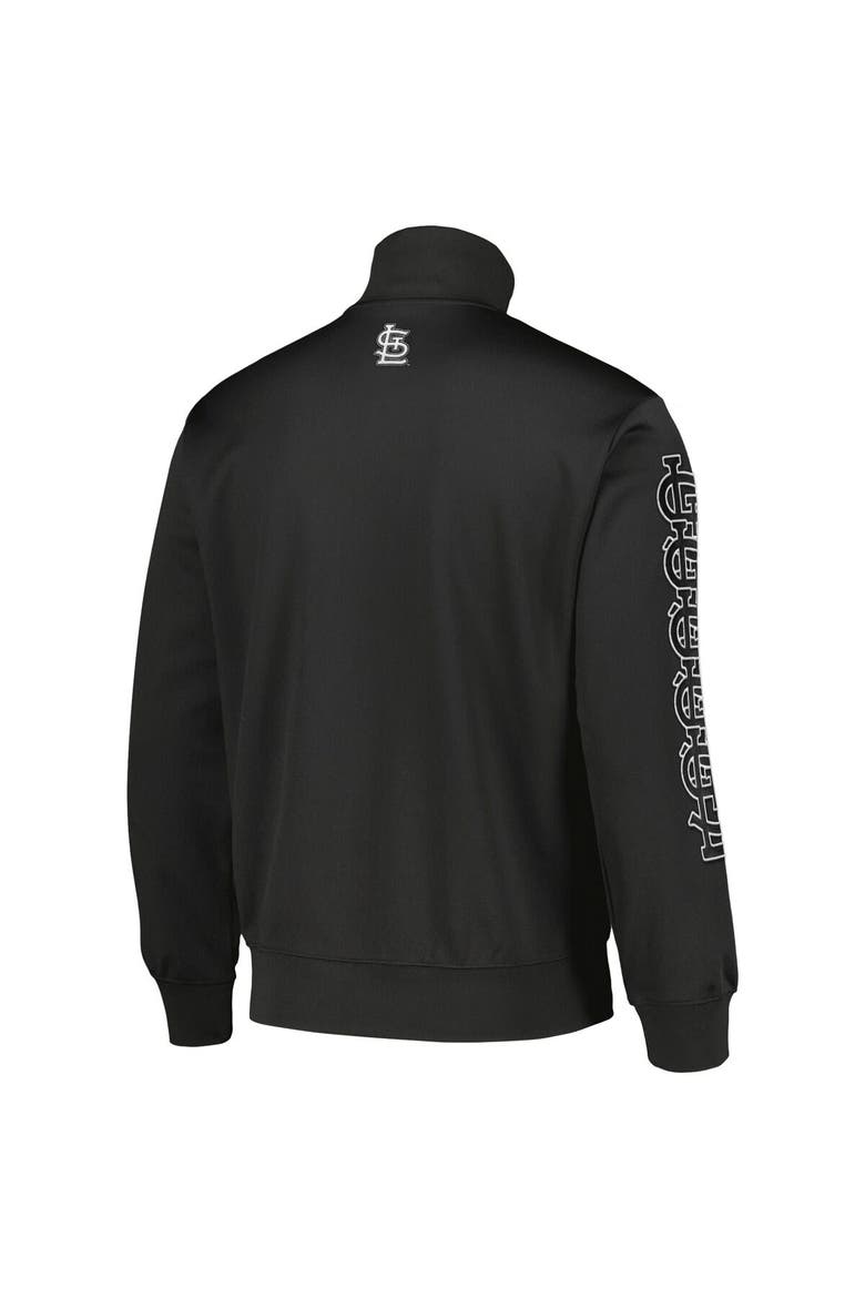 Men's PLEASURES Black St. Louis Cardinals Pitcher Full-Zip Track Jacket, Alternate, color, Black