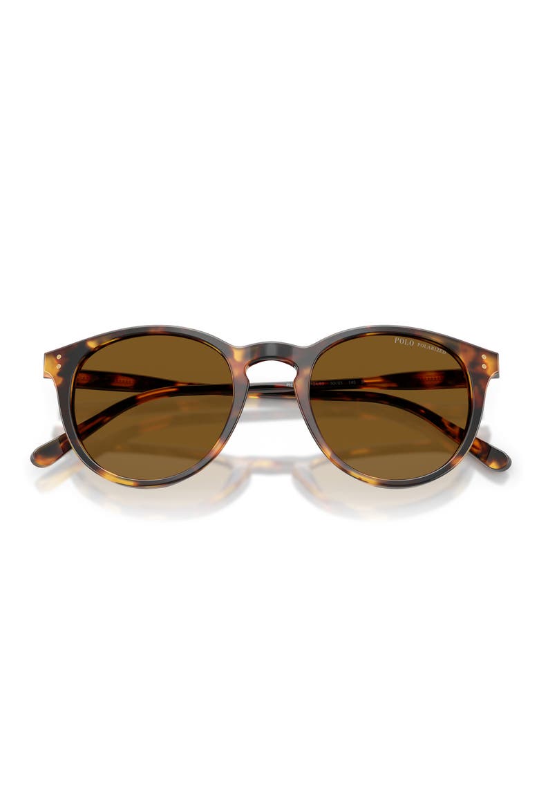 50mm Polarized Phantos Sunglasses, Alternate, color, SHINY ANTIQUE HAVANA / BROWN