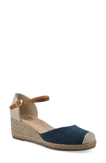 WHITE MOUNTAIN FOOTWEAR WHITE MOUNTAIN FOOTWEAR MAINTAIN ESPADRILLE WEDGE SANDAL