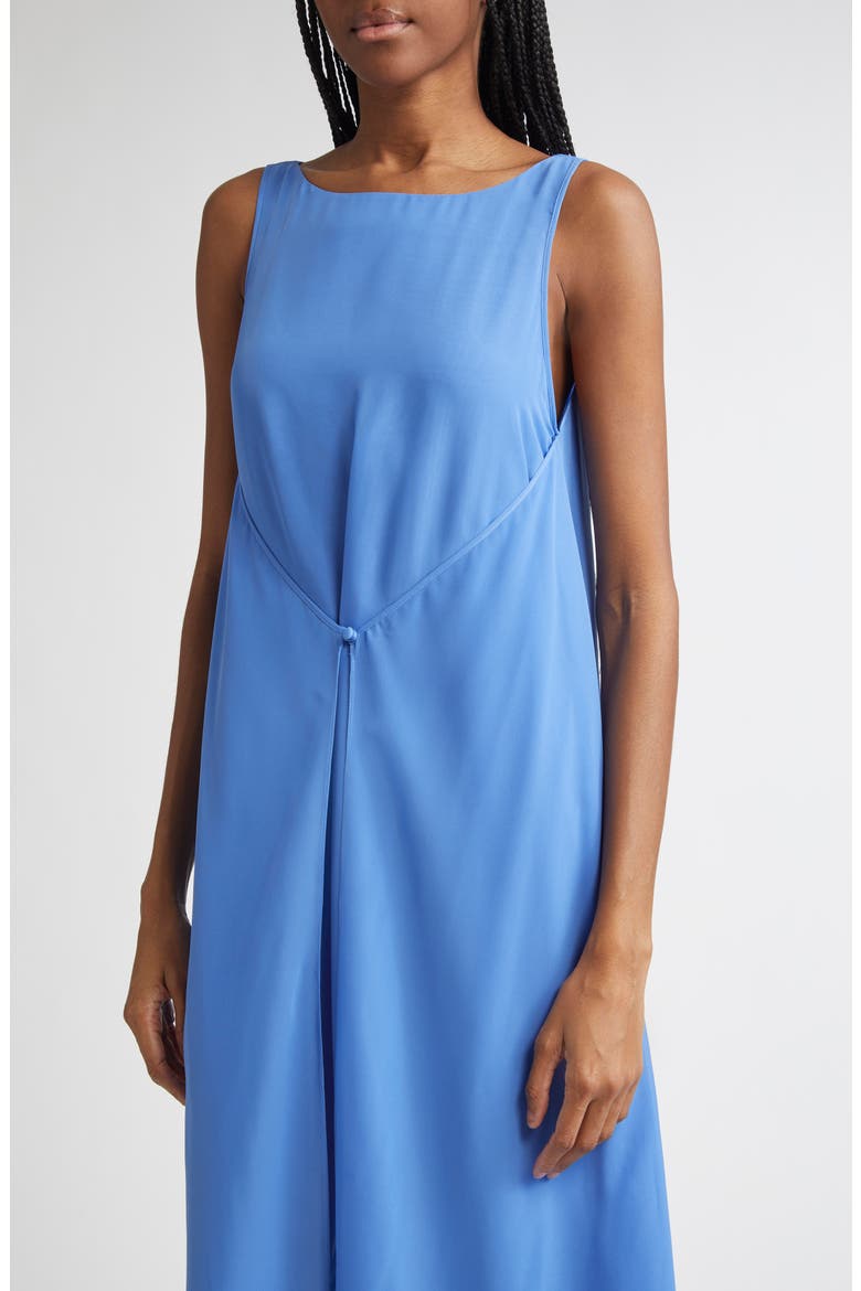 Techno Georgette Maxi Dress, Alternate, color, PERIWINKLE