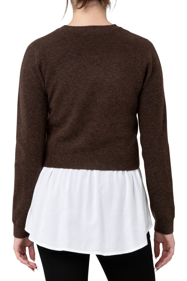 Sandy Detachable Maternity Nursing Top, Alternate, color, CHOCOLATE