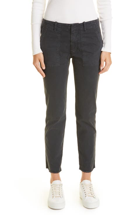 Jenna Slim Crop Stretch Twill Pants
