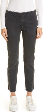 Nili Lotan Jenna Slim Crop Stretch Twill Pants
